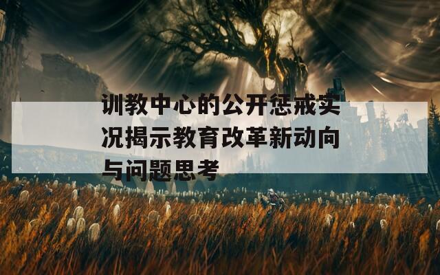 训教中心的公开惩戒实况揭示教育改革新动向与问题思考