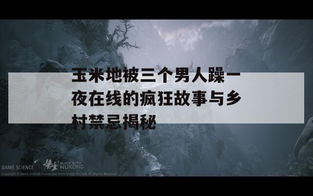 玉米地被三个男人躁一夜在线的疯狂故事与乡村禁忌揭秘